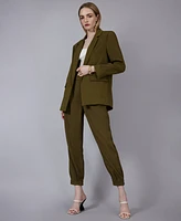 Bcbg New York Women's Washed Twill Open Front Blazer