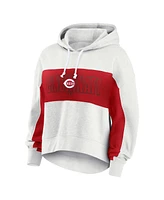 Fanatics Women's Oatmeal Cincinnati s Up for It Fleece Pullover Hoodie