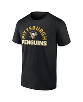 Fanatics Men's /Heather Pittsburgh Penguins Humble Combo Pack T-Shirt Shorts