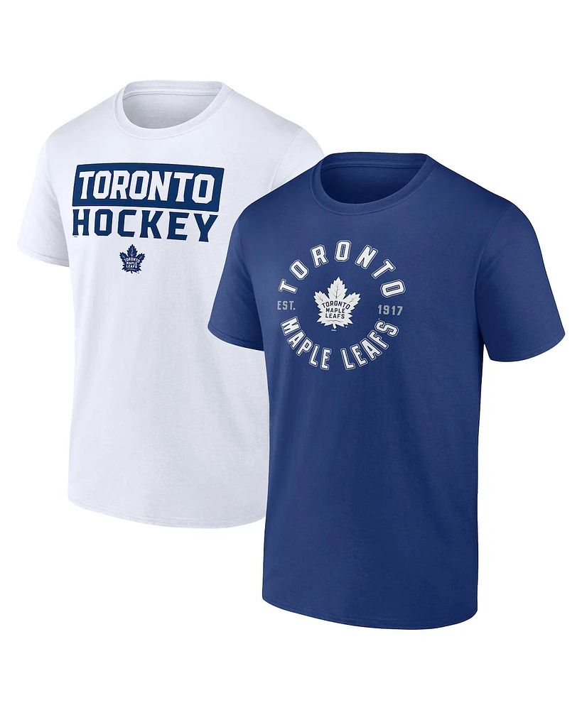 Fanatics Men's Toronto Maple Leafs Serve Combo Pack T-Shirt