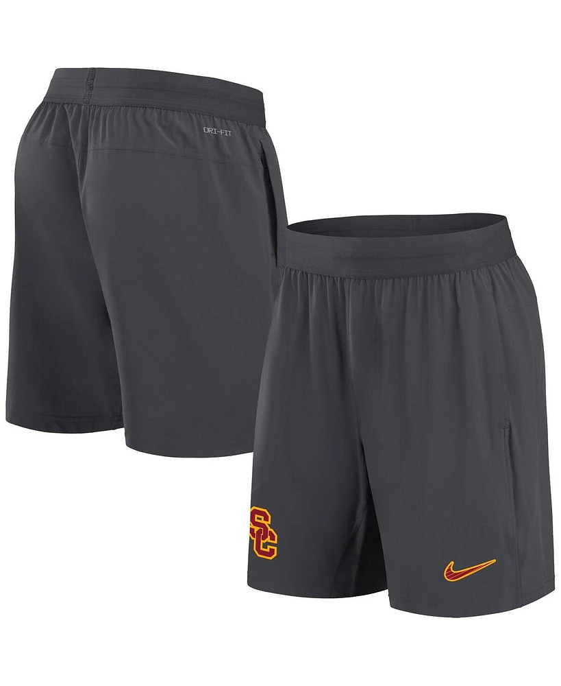 Nike Men's Anthracite Usc Trojans 2024 Sideline Performance Shorts