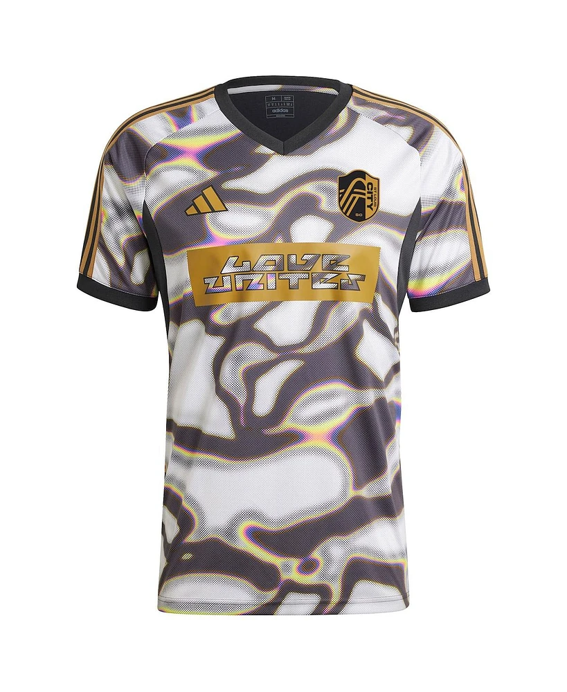 Adidas Men's Black St. Louis City Sc 2024 Pride Pre-Match Jersey