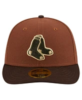 New Era Men's Boston Sox Velvet Logo Fill Low Profile 59FIFTY Fitted Hat