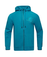 Pro Standard Men's Aqua Miami Dolphins Triple Tonal Full-Zip Hoodie