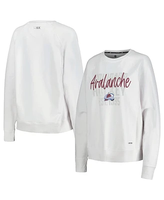 Msx by Michael Strahan Women's Colorado Avalanche Millie Raglan Pullover Sweatshirt