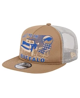 New Era Men's Tan Buffalo Bills Meet Me 9FIFTY Snapback Hat