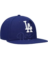 New Era Men's Royal Los Angeles Dodgers Shadow Logo 59FIFTY Fitted Hat