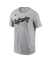 Nike Men's Heather Charcoal Los Angeles Dodgers Local Home Town T-Shirt