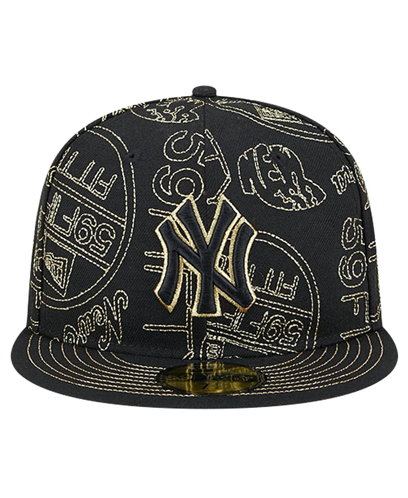 New Era Men's York Yankees 59FIFTY Day Allover Fitted Hat
