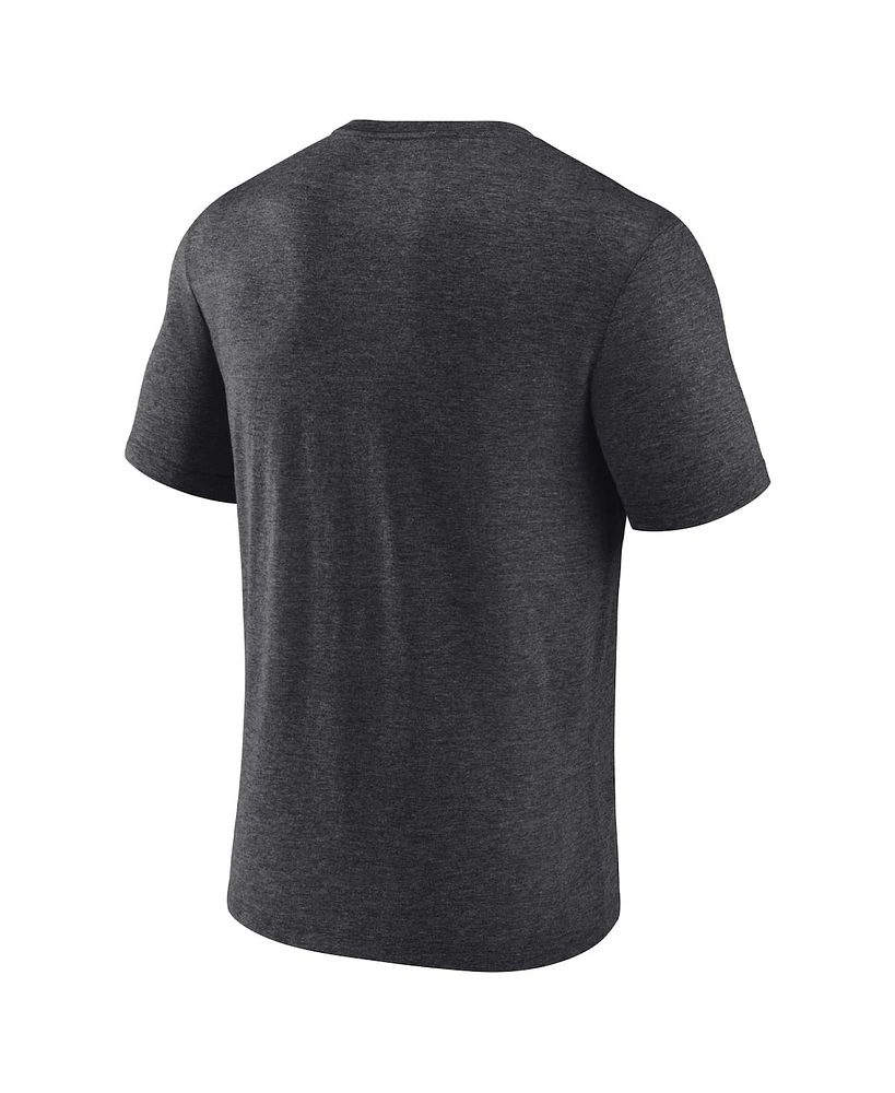 Fanatics Men's Heather Charcoal Dallas Stars 2024 Stanley Cup Playoffs Crossbar Tri-Blend T-Shirt