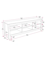Amber & Emily Tv Stand with Open Shelves for TVs up to 85"