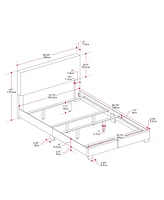 Amber & Emily Upholstered Modern King Boucle Bed