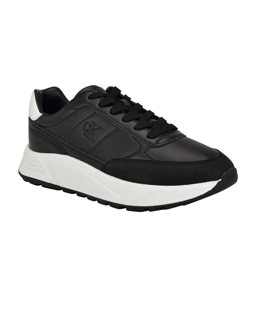 Calvin Klein Men's Blend Lace-Up Casual Sneakers