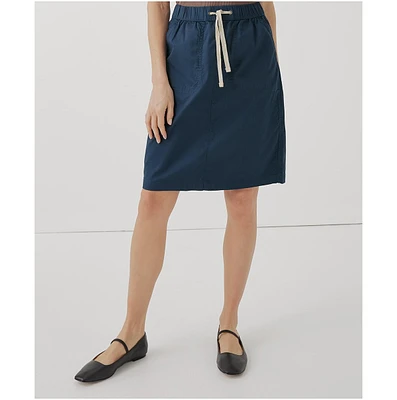 Pact Plus Cotton Classic Woven Twill Drawstring Skirt