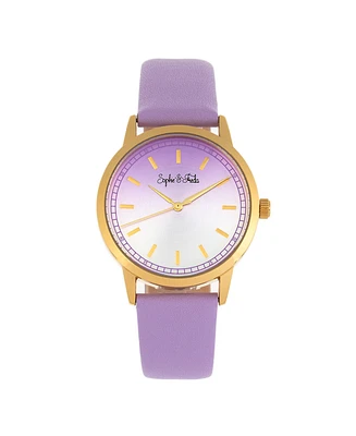 Sophie and Freda Sophie & Freda Women San Diego Leather-Band Watch - Pink