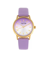 Sophie and Freda Sophie & Freda Women San Diego Leather-Band Watch - Pink