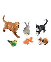 Kaplan Early Learning Company Jumbo Animals Set of 18 - Farm, Jungle, Pets