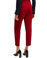 Boss by Hugo Women's Crease-Resistant Crepe Regular-Fit Cropped Trousers