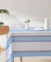Izod Breakers Stripe Water-Resistant Indoor and Outdoor Tablecloth