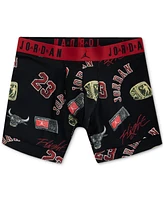 Jordan Men's 2-Pack Mj Essentials Poly Dri-fit Printed Boxer Briefs