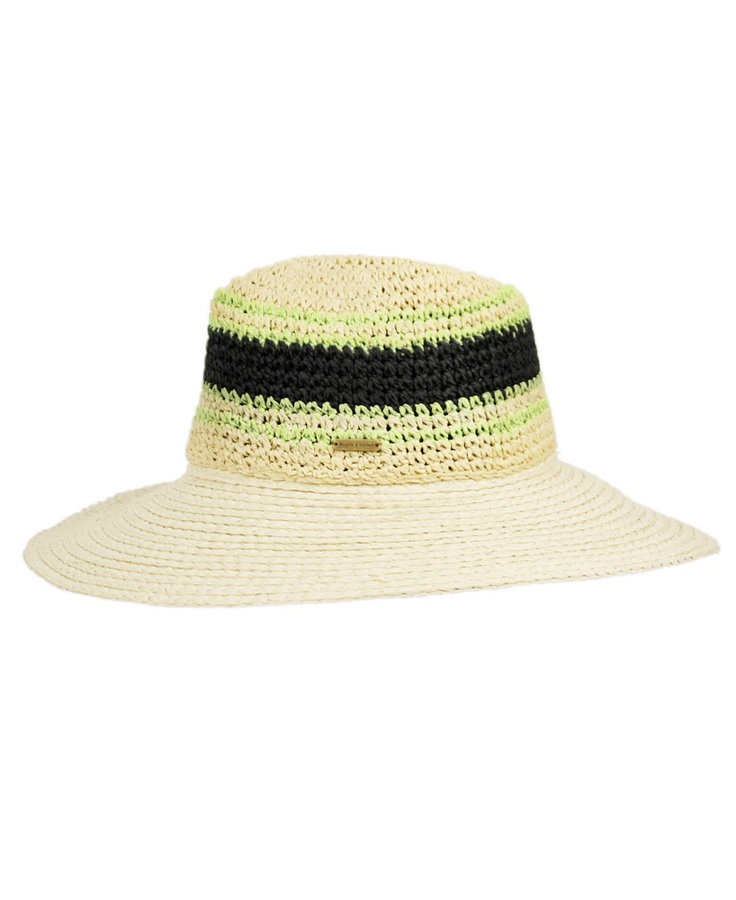 Angela & William Straw Panama Fedora Sun Hat