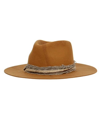 Angela & William Vintage-Like Felt Fedora Ranch Hat