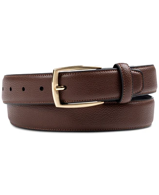 Club Room Men's Faux Leather Pebble Grain Stretch Belt, Created for Macy's