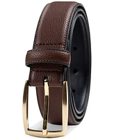 Club Room Men's Faux Leather Pebble Grain Stretch Belt, Created for Macy's