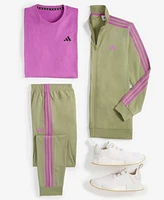 Adidas Mens Tricot Jacket Pant Feel Ready Train Tee