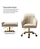 Velvet Home Office Desk Chair Height Adjustable Chair