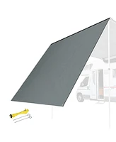 Yescom 6.4x6.7 Ft Car Awning Side Wall for Roof Rack Truck Vehicle Suv Shade Screen Outdoors