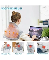 Caromio Weighted Electric Heating Pad for Neck and Shoulders, 22" x 19"