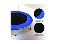 Slickblue 38 Inch Mini Folding Trampoline Portable Leisure Fitness Backboard