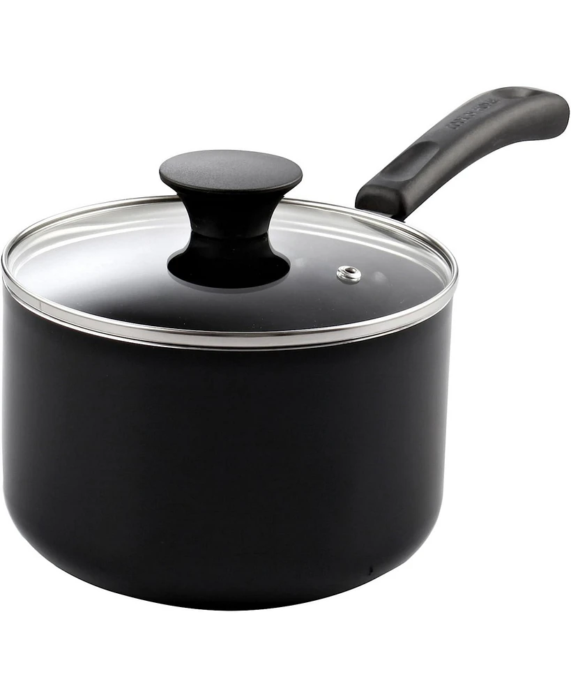 Cook N Home Non Stick Sauce Pan, 2 Quarts Saucepan with Glass Lid, Nonstick Small Multi-purpose Pot, Milk Chocolate Aluminum Cooking Pot Pan Stay