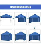 Slickblue 10 x Feet Pop up Gazebo with 4 Height and Adjust Folding Awning