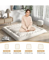 Slickblue Futon Mattress Floor Sleeping Pad with Washable Cover