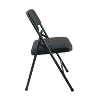 Emma+Oliver Padded Metal Folding Chair - Fabric Seat
