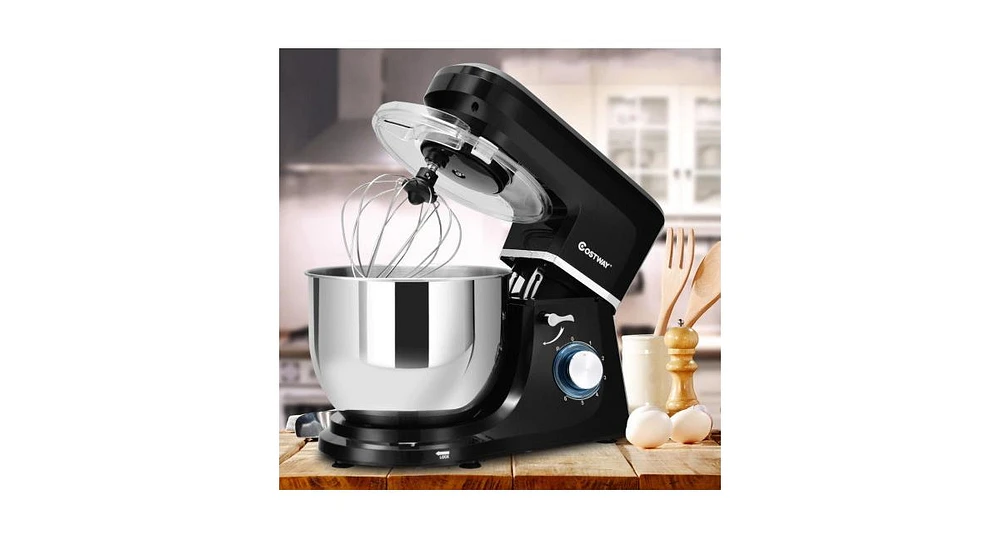 Slickblue 6 Speed 7.5 Qt Tilt-Head Stainless Steel Electric Food Stand Mixer