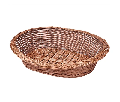 vidaXL Willow Dog Basket/Pet Bed Natural 19.7"