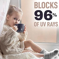 Non Adhesive Opaque Privacy Window Film Glare & Uv Protection 23.6x78.7 inch