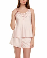 Flora by Nikrooz Women's Emma Satin Cami Short Set