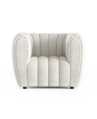 Lysander 41" Boucle Fabric Accent Club Chair