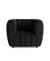 Lysander 41" Boucle Fabric Accent Club Chair