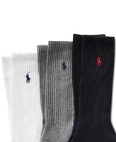 Polo Ralph Lauren Men's 3-Pk. Extended Size Athletic Crew Socks