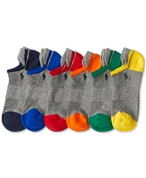 Polo Ralph Lauren Men's 6-Pk. Performance Tipped Color Heel Toe Low Cut Socks