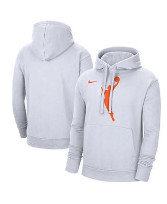 Nike Men's and Women's White Wnba Logo Woman Team 13 Pullover Hoodie