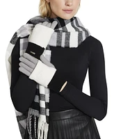 Steve Madden Women's Color-Blocked Long Cuff Magic Gloves