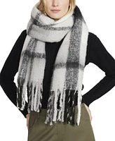 Steve Madden Women's Lofty Plaid Blanket Wrap Scarf