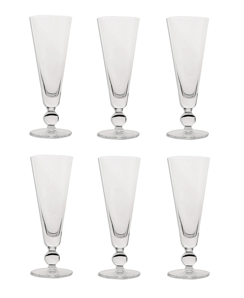 Costa Nova Champagne Flutes, Set of 6