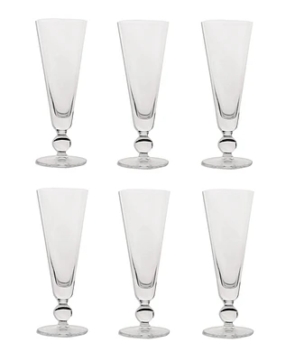 Costa Nova Champagne Flutes, Set of 6